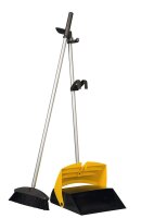 VERMOP Kehrgarnitur mit langem Stiel gelb Kunststoff 29,0 cm breit