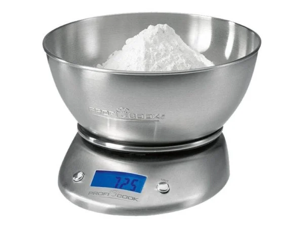 ProfiCook Küchenwaage PC-KW 1040 silber für...