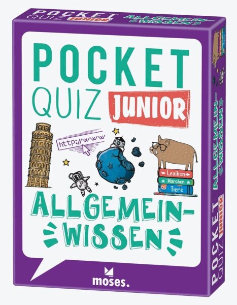 moses Pocket junior Allgemeinwissen Quiz, 1 St.