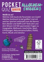 moses Pocket junior Allgemeinwissen Quiz, 1 St.