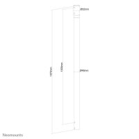 Neomounts Verlängerung für Deckenhalterung NS-EP100BLACK schwarz