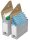 ELBA Archivboxen Tric grau/weiß 11,0 x 34,0 x 27,0 cm, 10 St.