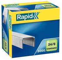 Rapid Heftklammern Standard 24/6, 5.000 St.