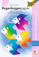 folia Tonpapier Regenbogen farbsortiert 100 g/qm 10 St....
