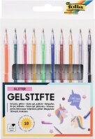 folia Glitter Gelschreiber-Set transparent 1,0 mm,...
