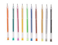 folia Glitter Gelschreiber-Set transparent 1,0 mm, Schreibfarbe: farbsortiert, 10 St.