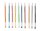folia Glitter Gelschreiber-Set transparent 1,0 mm, Schreibfarbe: farbsortiert, 10 St.