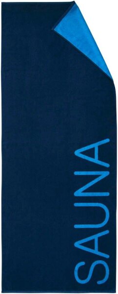 Dyckhoff Saunatuch Doubleface blau 80 x 200 cm