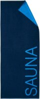 Dyckhoff Saunatuch Doubleface blau 80 x 200 cm