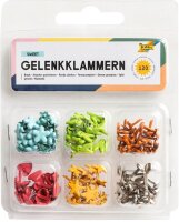 folia Musterbeutelklammern zum Basteln Mini-Brads Sweet 7...