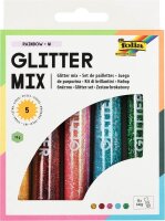 folia Puler Glitter-Rainbow Glitzer farbsortiert 5x 14,0...