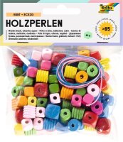folia Perlen-Set Bunt eckig farbsortiert 85 St.