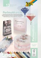 folia Tonpapier Perlmuttkarton farbsortiert 250 g/qm 13 St.