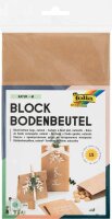 folia Faltenbeutel M natur braun 12,0 x 21,0 cm, 15 St.