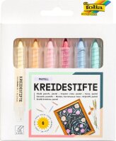 folia Pastell Kreidestifte farbsortiert 6 St.
