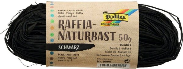 folia Naturbast matt schwarz 0,5 mm x 50,0 g