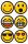 folia Aufkleber Emojis verschiedene Motive, 24 St.