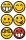 folia Aufkleber Emojis verschiedene Motive, 24 St.