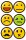 folia Aufkleber Emojis verschiedene Motive, 24 St.