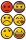 folia Aufkleber Emojis verschiedene Motive, 24 St.