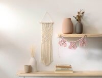 folia Makramee-Set Boho natur, rosé