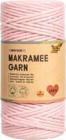 folia Makramee Garn altrosa Misty rose Ø 3,5 mm, 1...