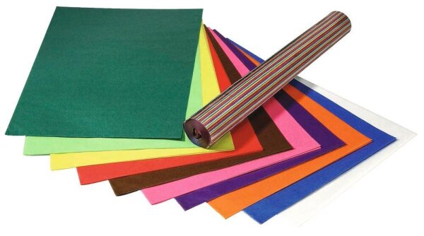 folia Transparentpapier farbsortiert 42 g/qm 25 Bogen