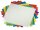 folia Faltblätter transparent 10 x 10 cm mehrfarbig 500 Blatt