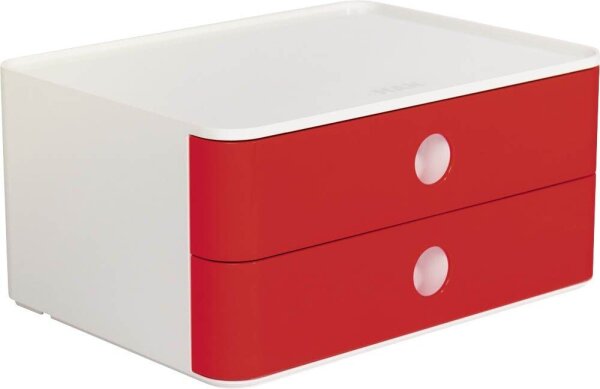 HAN Schubladenbox Smart Box ALLISON  rot 1120-17D, DIN A5 mit 2 Schubladen, 1 St.