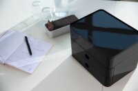 HAN Schubladenbox Smart Box plus ALLISON  schwarz 1100-13D, DIN A5 mit 3 Schubladen, 1 St.