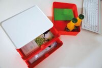 HAN Schubladenbox Smart Box plus ALLISON  rot 1100-17D, DIN A5 mit 3 Schubladen, 1 St.