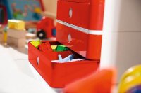 HAN Schubladenbox Smart Box plus ALLISON  rot 1100-17D, DIN A5 mit 3 Schubladen, 1 St.