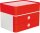 HAN Schubladenbox Smart Box plus ALLISON  rot 1100-17D, DIN A5 mit 3 Schubladen, 1 St.