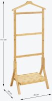 HAKU Möbel Herrendiener 24188 braun Holz 46,0 x...