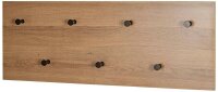 HAKU Möbel Wandgarderobe 37142 eiche Holz 7 Haken...