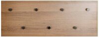 HAKU Möbel Wandgarderobe 37142 eiche Holz 7 Haken 80,0 x 30,0 cm, 1 St.