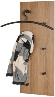 HAKU Möbel Wandgarderobe 37142 eiche Holz 7 Haken 80,0 x 30,0 cm, 1 St.