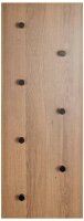 HAKU Möbel Wandgarderobe 37142 eiche Holz 7 Haken 80,0 x 30,0 cm, 1 St.
