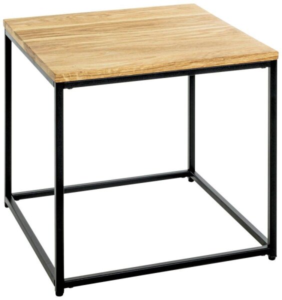 HAKU Möbel Beistelltisch quadratisch Massivholz eiche 45,0 x 45,0 x 45,0 cm, 1 St.