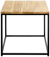 HAKU Möbel Beistelltisch quadratisch Massivholz eiche 45,0 x 45,0 x 45,0 cm, 1 St.