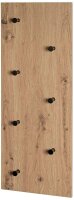 HAKU Möbel Wandgarderobe 37442 eiche Holz 7 Haken 80,0 x 30,0 cm, 1 St.