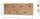 HAKU Möbel Wandgarderobe 37442 eiche Holz 7 Haken 80,0 x 30,0 cm, 1 St.