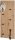 HAKU Möbel Wandgarderobe 37442 eiche Holz 7 Haken 80,0 x 30,0 cm, 1 St.