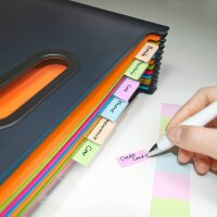 RAPESCO® Fächermappe Supafile Plus 13 Fächer schwarz, 1 St.