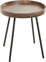 HAKU Möbel Beistelltisch rund MDF-Platte eiche 40,0...