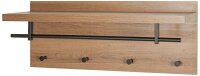 HAKU Möbel Wandgarderobe 37144 eiche Holz 4 Haken 75,0 x 30,0 cm, 1 St.