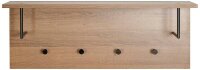 HAKU Möbel Wandgarderobe 37147 eiche Holz 4 Haken 80,0 x 30,0 cm, 1 St.