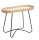 HAKU Möbel Beistelltisch oval MDF-Platte braun 70,0 x 33,0 x 55,0 cm, 1 St.
