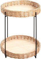 HAKU Möbel Beistelltisch rund MDF-Platte braun 42,0 x 42,0 x 49,0 cm, 1 St.