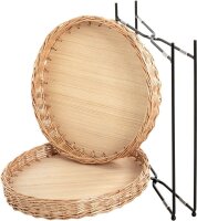 HAKU Möbel Beistelltisch rund MDF-Platte braun 42,0 x 42,0 x 49,0 cm, 1 St.
